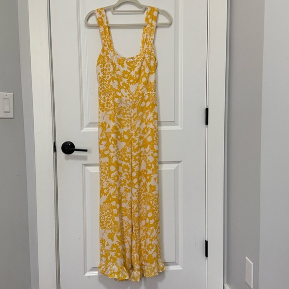 Faithful the Brand Kasbah Jumpsuit Yellow Hestia Floral size Medium - Picture 4 of 10
